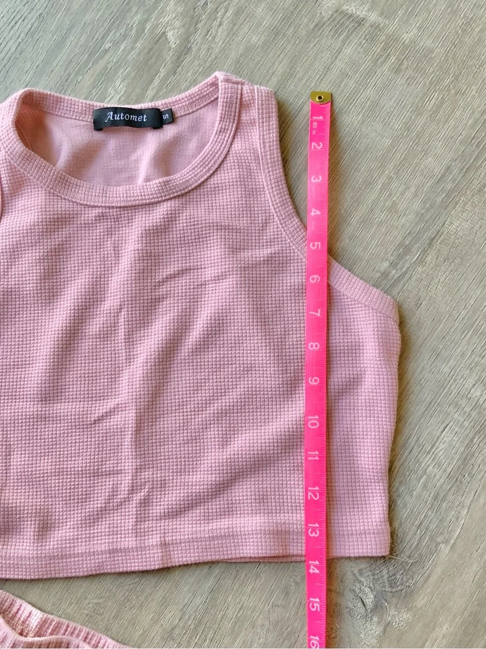 Automet Matching Lounge Set Crop Top & Shorts Small